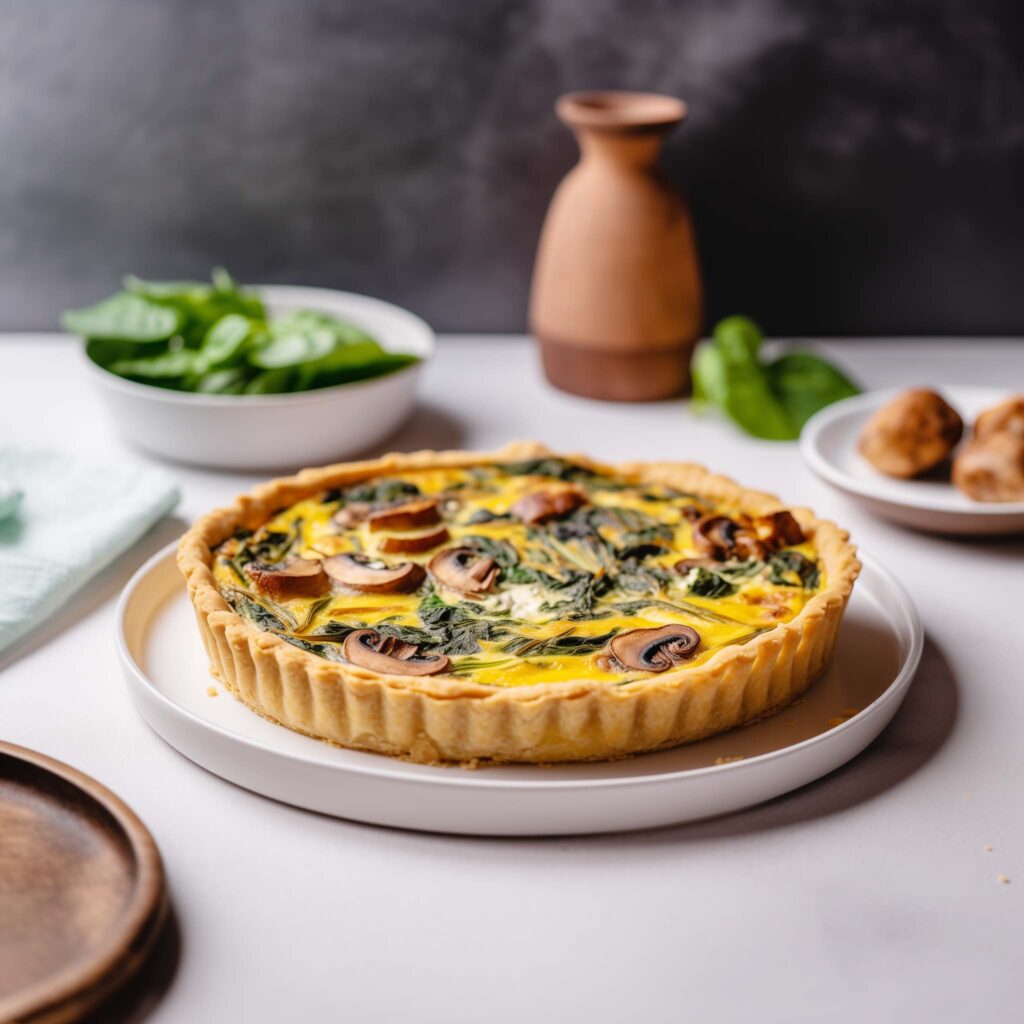 Quiche de Espinafre e Acelga